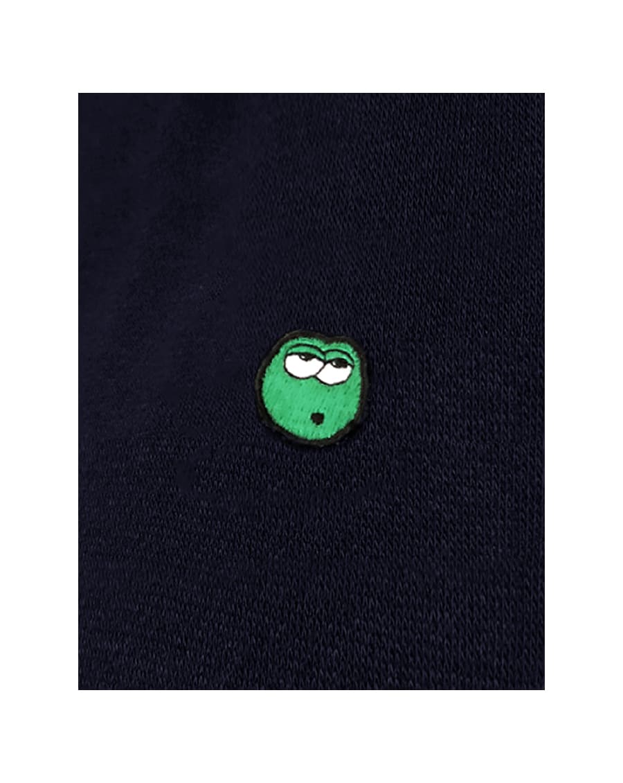 tshirt whistle grenouille qui siffle frdv designer bleu marine