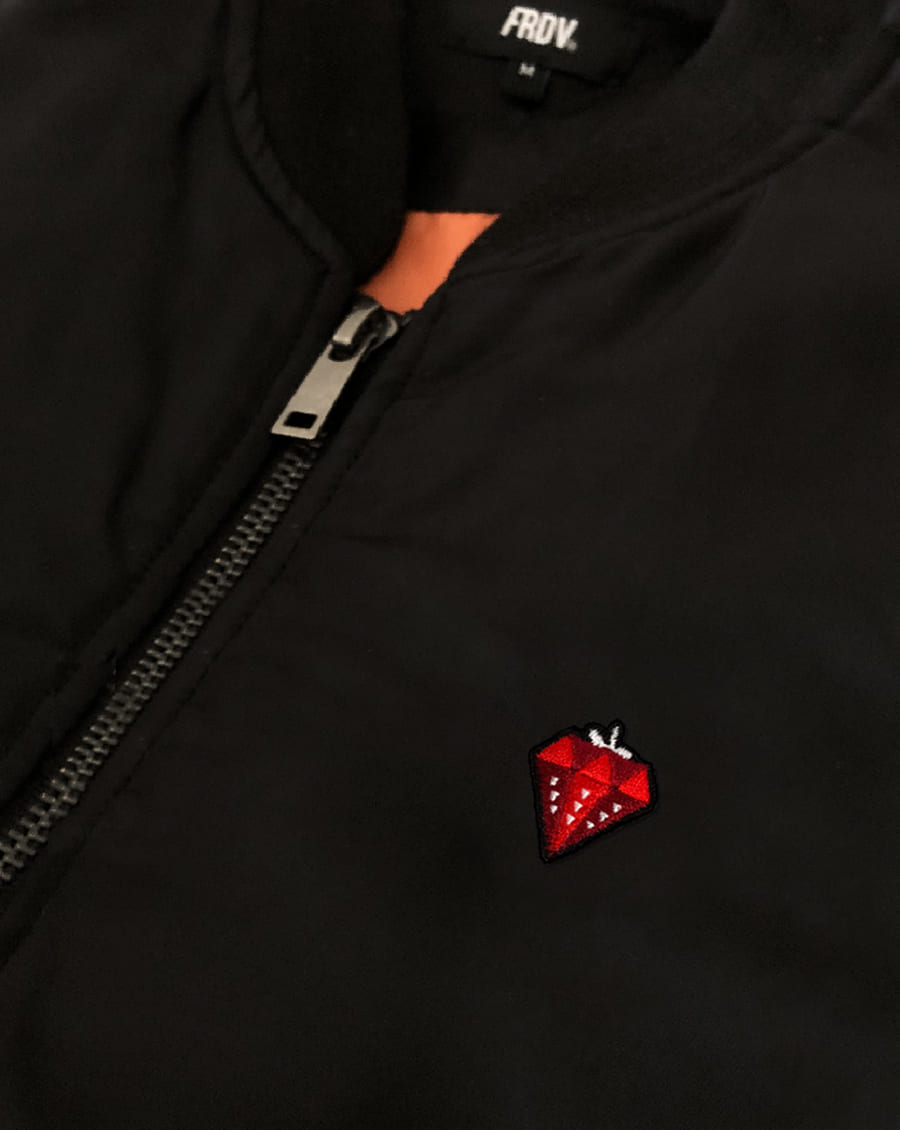 Veste bomber diamant fraise frdv designer