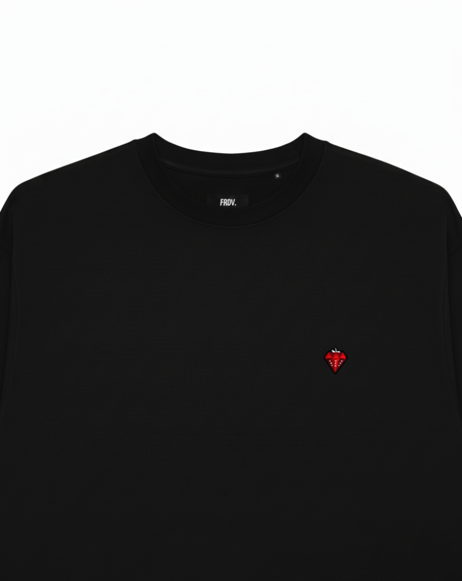 Sweat-shirt fraise diamant • FRDV