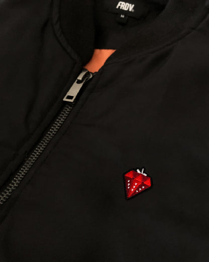 Veste bomber diamant fraise frdv designer