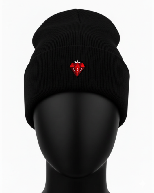 Diamond strawberry long beanie • FRDV